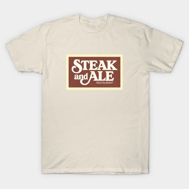 Steak and Ale Restaurant T-Shirt by Turboglyde